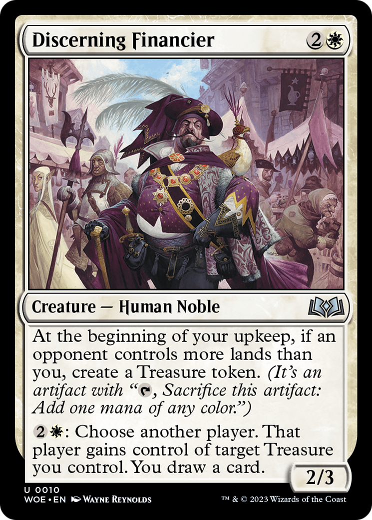 Discerning Financier (WOE-010) - Wilds of Eldraine Foil - Premium MTG Single from Wizards of the Coast - Just $0.08! Shop now at Game Crave Tournament Store