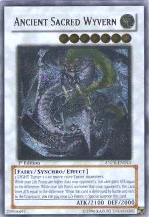Ancient Sacred Wyvern (UTR) (ANPR-EN043) - Ancient Prophecy 1st Edition - Premium Yugioh Single from Konami - Just $54.93! Shop now at Game Crave Tournament Store
