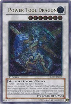 Power Tool Dragon (UTR) (RGBT-EN042) - Raging Battle Unlimited - Premium Yugioh Single from Konami - Just $41.72! Shop now at Game Crave Tournament Store