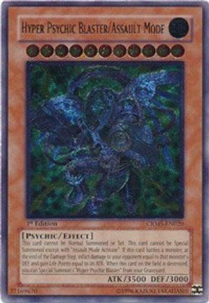 Hyper Psychic Blaster/Assault Mode (UTR) (CRMS-EN020) - Crimson Crisis Unlimited - Premium Yugioh Single from Konami - Just $4.75! Shop now at Game Crave Tournament Store