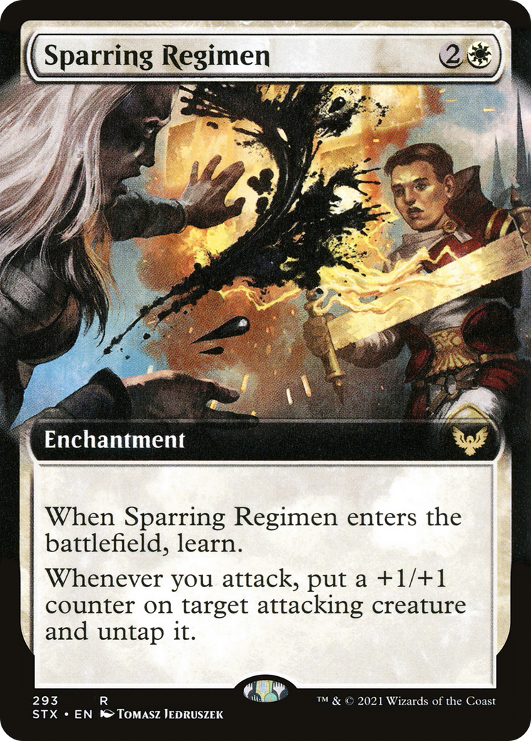 Sparring Regimen (STX-293) - Strixhaven: School of Mages: (Extended Art) - Premium MTG Single from Wizards of the Coast - Just $0.08! Shop now at Game Crave Tournament Store
