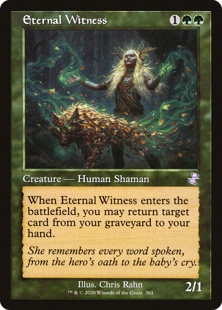 Eternal Witness (TSR-361) - Time Spiral Remastered - Premium MTG Single from Wizards of the Coast - Just $0.36! Shop now at Game Crave Tournament Store