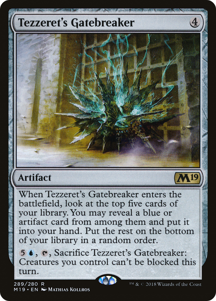 Tezzeret's Gatebreaker (M19-289) - Core Set 2019 - Premium MTG Single from Wizards of the Coast - Just $0.08! Shop now at Game Crave Tournament Store
