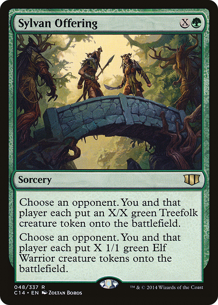 Sylvan Offering (C14-048) - Commander 2014 - Premium MTG Single from Wizards of the Coast - Just $0.08! Shop now at Game Crave Tournament Store