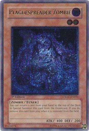 Plaguespreader Zombie (UTR) (CSOC-EN031) - Crossroads of Chaos Unlimited - Premium Yugioh Single from Konami - Just $38.55! Shop now at Game Crave Tournament Store