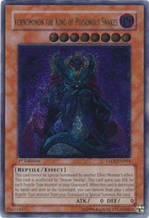 Vennominon the King of Poisonous Snakes (UTR) (TAEV-EN014) - Tactical Evolution 1st Edition - Premium Yugioh Single from Konami - Just $27.98! Shop now at Game Crave Tournament Store