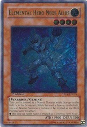 Elemental Hero Neos Alius (UTR) (TAEV-EN018) - Tactical Evolution 1st Edition - Premium Yugioh Single from Konami - Just $83.51! Shop now at Game Crave Tournament Store