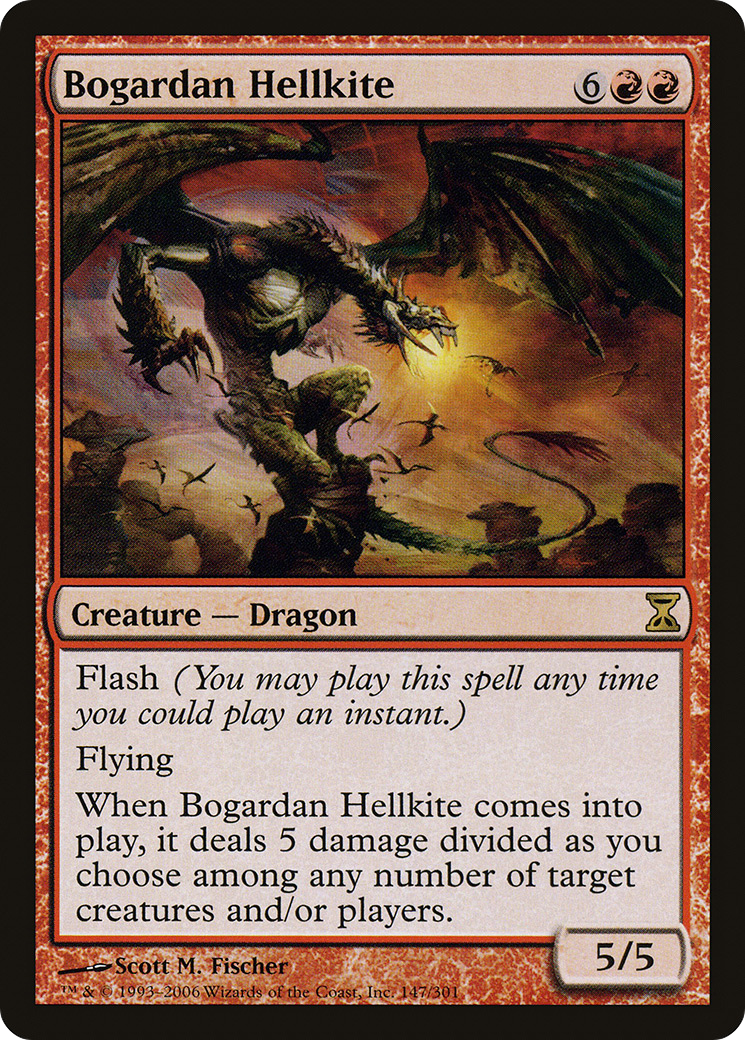 Bogardan Hellkite (TSP-147) - Time Spiral Foil - Premium MTG Single from Wizards of the Coast - Just $1.36! Shop now at Game Crave Tournament Store