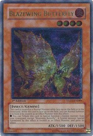 Blazewing Butterfly (UTR) (TAEV-EN089) - Tactical Evolution Unlimited - Premium Yugioh Single from Konami - Just $8.84! Shop now at Game Crave Tournament Store