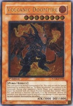 Volcanic Doomfire (UTR) (FOTB-EN008) - Force of the Breaker Unlimited - Premium Yugioh Single from Konami - Just $13.04! Shop now at Game Crave Tournament Store