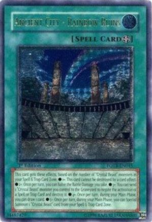 Ancient City - Rainbow Ruins (UTR) (FOTB-EN045) - Force of the Breaker 1st Edition - Premium Yugioh Single from Konami - Just $38.22! Shop now at Game Crave Tournament Store