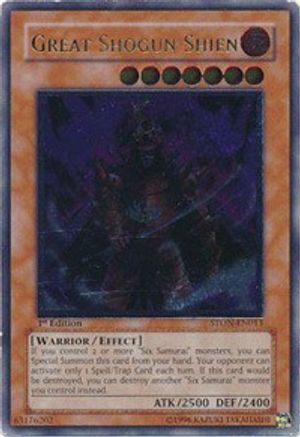 Great Shogun Shien (UTR) (STON-EN013) - Strike of Neos Unlimited - Premium Yugioh Single from Konami - Just $54.73! Shop now at Game Crave Tournament Store