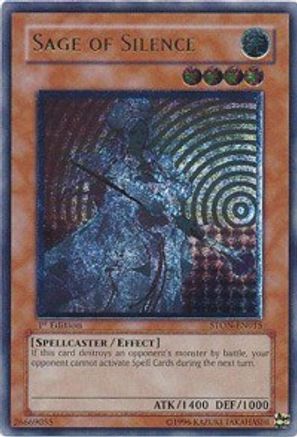 Sage of Silence (UTR) (STON-EN015) - Strike of Neos Unlimited - Premium Yugioh Single from Konami - Just $7.11! Shop now at Game Crave Tournament Store