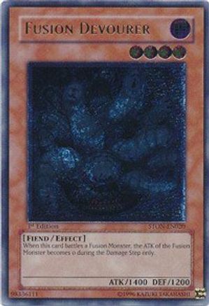 Fusion Devourer (UTR) (STON-EN020) - Strike of Neos Unlimited - Premium Yugioh Single from Konami - Just $2.38! Shop now at Game Crave Tournament Store