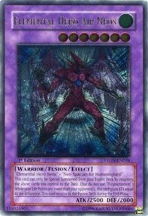Elemental Hero Air Neos (UTR) (STON-EN034) - Strike of Neos 1st Edition - Premium Yugioh Single from Konami - Just $729.01! Shop now at Game Crave Tournament Store
