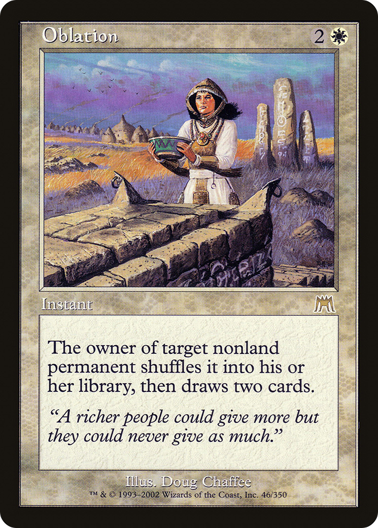 Oblation (ONS-046) - Onslaught Foil - Premium MTG Single from Wizards of the Coast - Just $14.95! Shop now at Game Crave Tournament Store