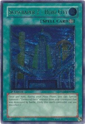 Skyscraper 2 - Hero City (UTR) (STON-EN048) - Strike of Neos 1st Edition - Premium Yugioh Single from Konami - Just $15.67! Shop now at Game Crave Tournament Store