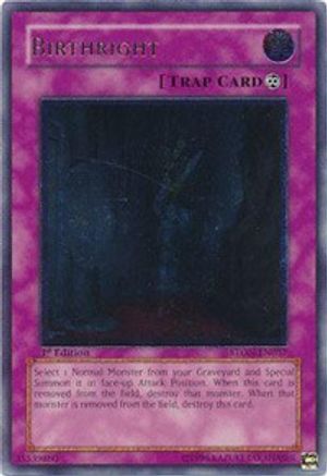 Birthright (UTR) (STON-EN057) - Strike of Neos Unlimited - Premium Yugioh Single from Konami - Just $3.93! Shop now at Game Crave Tournament Store