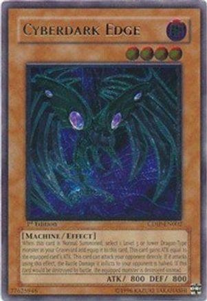 Cyberdark Edge (UTR) (CDIP-EN002) - Cyberdark Impact 1st Edition - Premium Yugioh Single from Konami - Just $77.96! Shop now at Game Crave Tournament Store