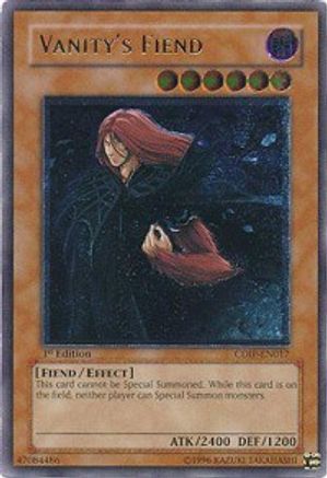 Vanity's Fiend (UTR) (CDIP-EN017) - Cyberdark Impact 1st Edition - Premium Yugioh Single from Konami - Just $66.02! Shop now at Game Crave Tournament Store