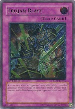 Trojan Blast (UTR) (CDIP-EN056) - Cyberdark Impact 1st Edition - Premium Yugioh Single from Konami - Just $4.08! Shop now at Game Crave Tournament Store