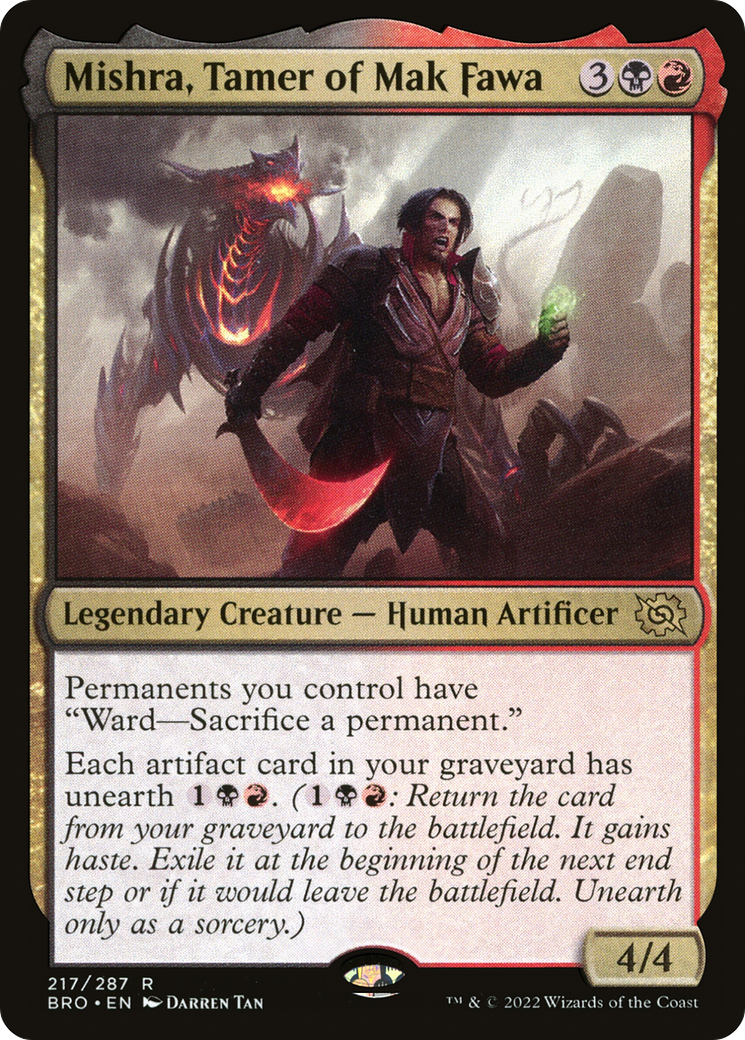 Mishra, Tamer of Mak Fawa (BRO-217) - The Brothers' War - Premium MTG Single from Wizards of the Coast - Just $0.25! Shop now at Game Crave Tournament Store
