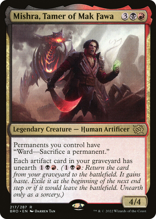 Mishra, Tamer of Mak Fawa (BRO-217) - The Brothers' War - Premium MTG Single from Wizards of the Coast - Just $0.25! Shop now at Game Crave Tournament Store