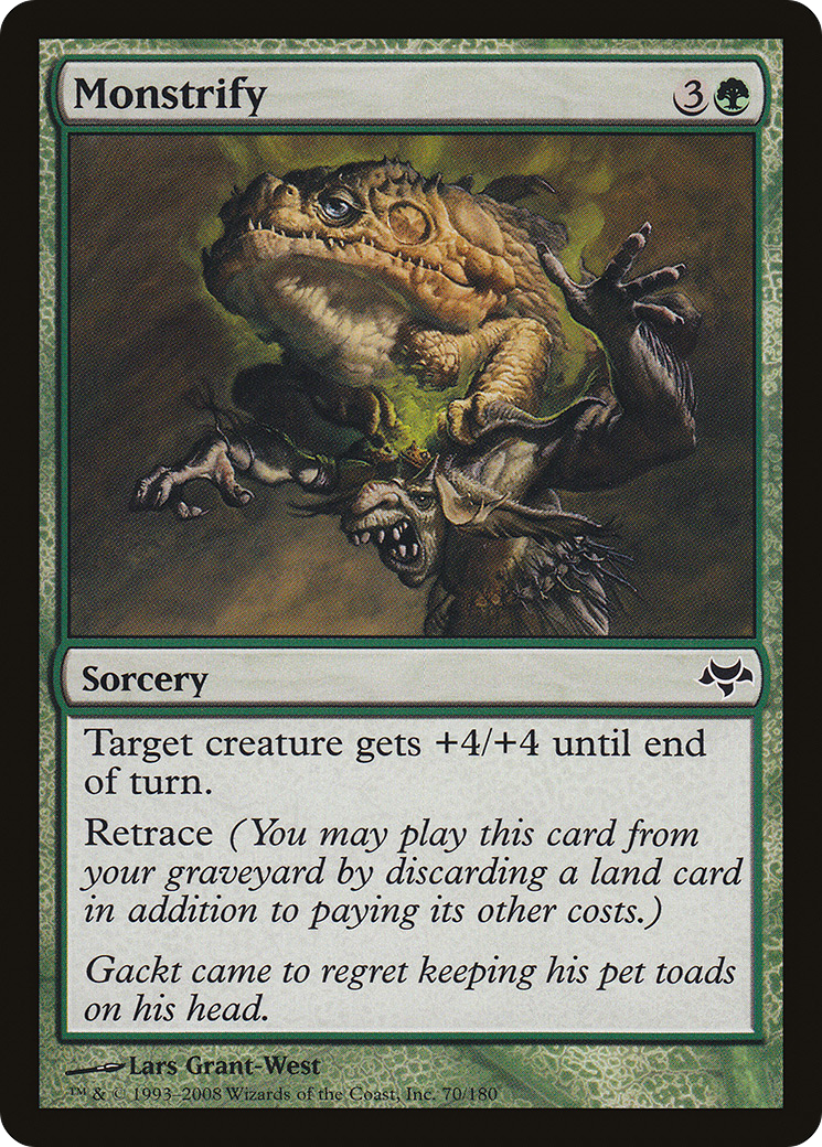 Monstrify (EVE-070) - Eventide Foil - Premium MTG Single from Wizards of the Coast - Just $0.09! Shop now at Game Crave Tournament Store