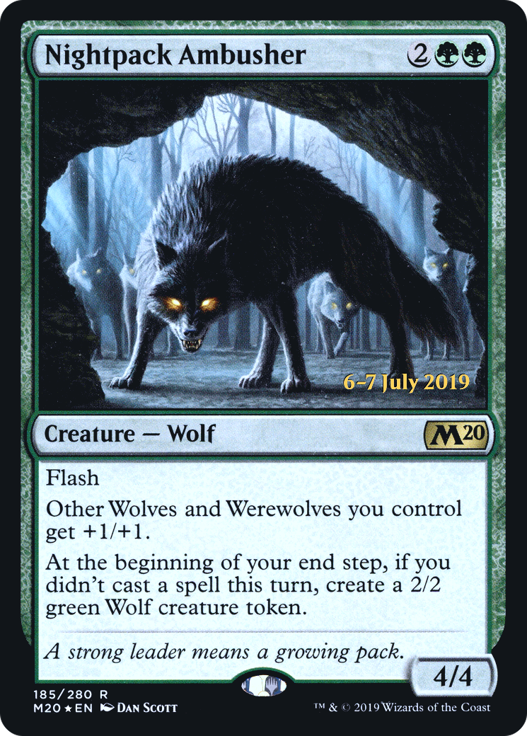 Nightpack Ambusher (PM20-185S) - Core Set 2020 Promos Foil - Premium MTG Single from Wizards of the Coast - Just $0.46! Shop now at Game Crave Tournament Store