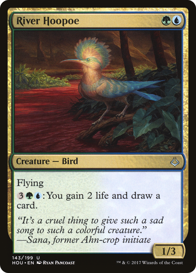 River Hoopoe (HOU-143) - Hour of Devastation - Premium MTG Single from Wizards of the Coast - Just $0.08! Shop now at Game Crave Tournament Store