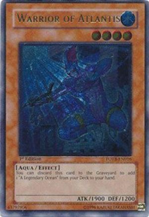 Warrior of Atlantis (UTR) (FOTB-EN016) - Force of the Breaker 1st Edition - Premium Yugioh Single from Konami - Just $10.71! Shop now at Game Crave Tournament Store