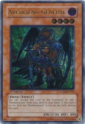 Archfiend General (UTR) (FOTB-EN019) - Force of the Breaker Unlimited - Premium Yugioh Single from Konami - Just $7.06! Shop now at Game Crave Tournament Store