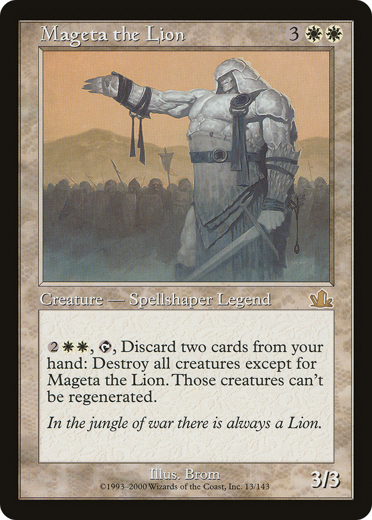 Mageta the Lion (PCY-013) - Prophecy - Premium MTG Single from Wizards of the Coast - Just $0.22! Shop now at Game Crave Tournament Store