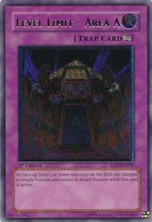 Level Limit - Area A (UTR) (EEN-EN060) - Elemental Energy 1st Edition - Premium Yugioh Single from Konami - Just $2.52! Shop now at Game Crave Tournament Store