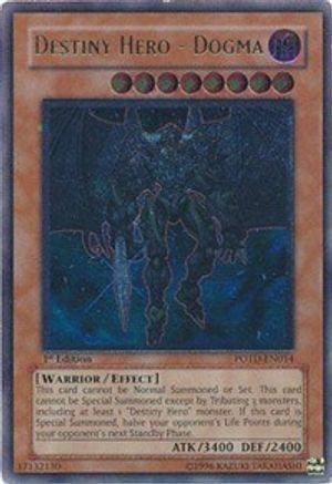 Destiny Hero - Dogma (UTR) (POTD-EN014) - Power of the Duelist 1st Edition - Premium Yugioh Single from Konami - Just $31.38! Shop now at Game Crave Tournament Store