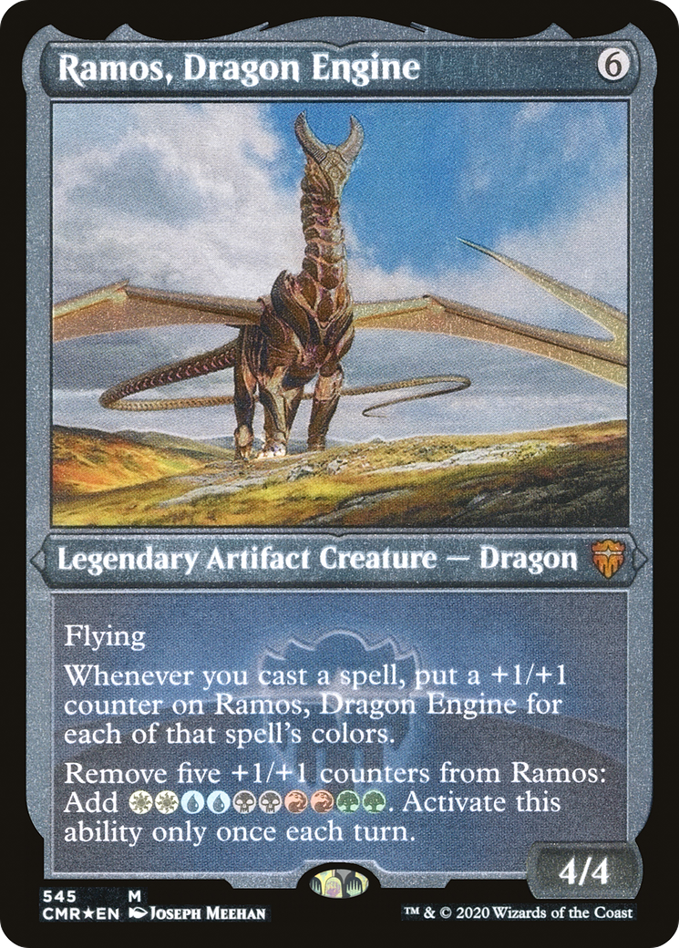 Ramos, Dragon Engine (CMR-545) - Commander Legends Etched Foil - Premium MTG Single from Wizards of the Coast - Just $1.65! Shop now at Game Crave Tournament Store