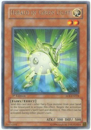 Herald of Green Light (UTR) (EOJ-EN018) - Enemy of Justice Unlimited - Premium Yugioh Single from Konami - Just $24! Shop now at Game Crave Tournament Store