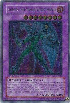 Elemental Hero Shining Phoenix Enforcer (UTR) (EOJ-EN033) - Enemy of Justice Unlimited - Premium Yugioh Single from Konami - Just $96! Shop now at Game Crave Tournament Store
