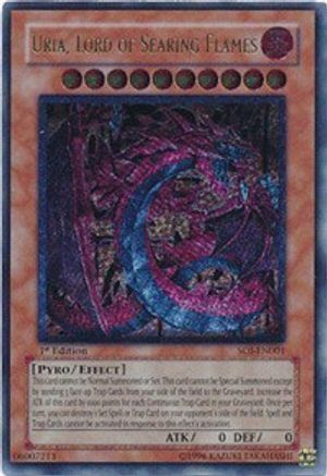 Uria, Lord of Searing Flames (UTR) (SOI-EN001) - Shadow of Infinity 1st Edition - Premium Yugioh Single from Konami - Just $359.96! Shop now at Game Crave Tournament Store