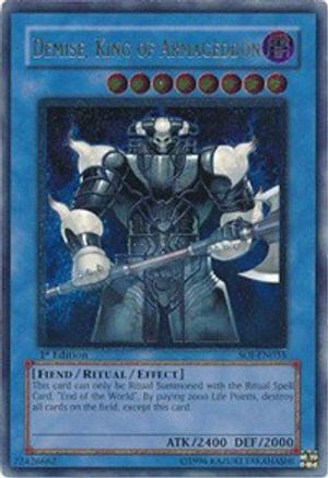 Demise, King of Armageddon (UTR) (SOI-EN035) - Shadow of Infinity Unlimited - Premium Yugioh Single from Konami - Just $51.17! Shop now at Game Crave Tournament Store