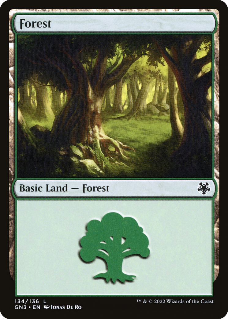 Forest (GN3-134) - Game Night: Free-for-All - Premium MTG Single from Wizards of the Coast - Just $0.08! Shop now at Game Crave Tournament Store