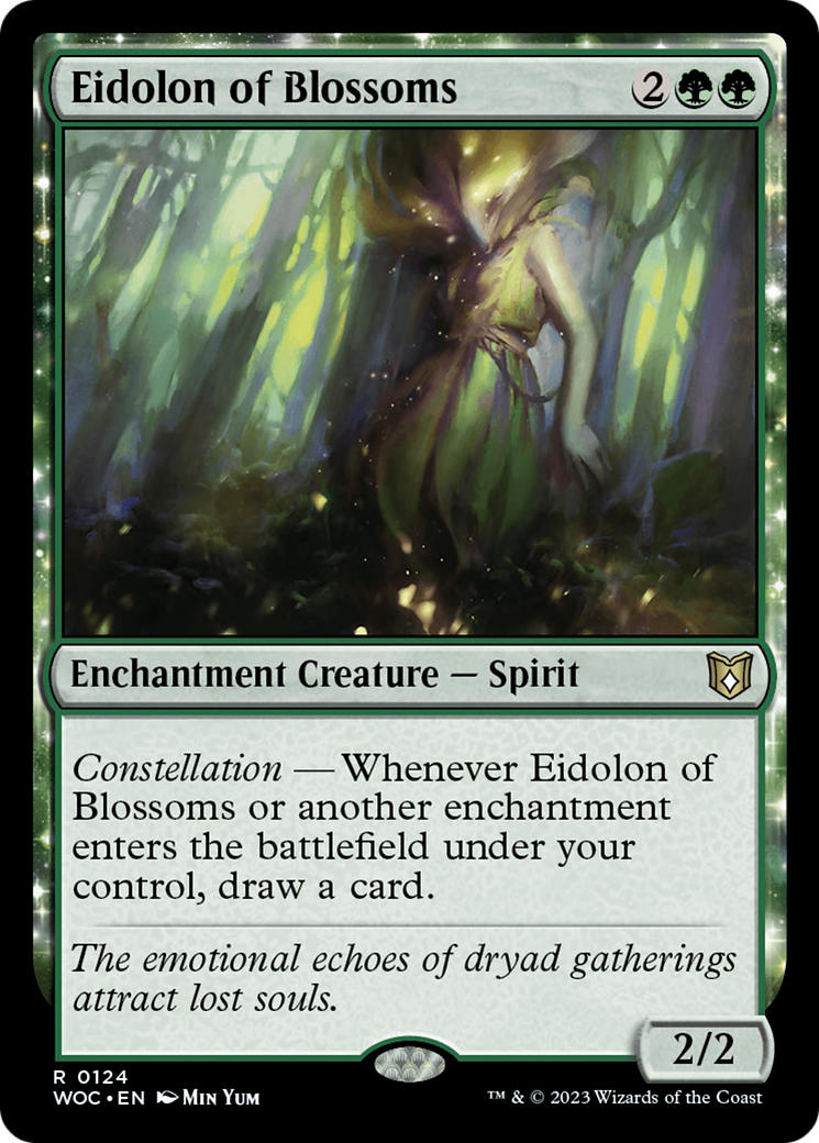 Eidolon of Blossoms (WOC-124) - Wilds of Eldraine Commander - Premium MTG Single from Wizards of the Coast - Just $0.60! Shop now at Game Crave Tournament Store
