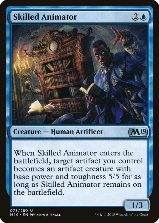 Skilled Animator (M19-073) - Core Set 2019 - Premium MTG Single from Wizards of the Coast - Just $0.08! Shop now at Game Crave Tournament Store