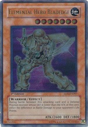 Elemental Hero Bladedge (UTR) (EEN-EN007) - Elemental Energy Unlimited - Premium Yugioh Single from Konami - Just $68.86! Shop now at Game Crave Tournament Store