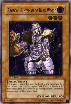Broww, Huntsman of Dark World (UTR) (EEN-EN021) - Elemental Energy 1st Edition - Premium Yugioh Single from Konami - Just $38.97! Shop now at Game Crave Tournament Store