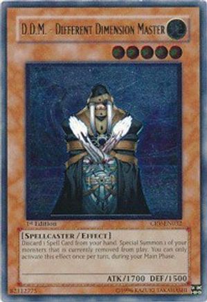 D.D.M. - Different Dimension Master (UTR) (CRV-EN032) - Cybernetic Revolution 1st Edition - Premium Yugioh Single from Konami - Just $7.42! Shop now at Game Crave Tournament Store