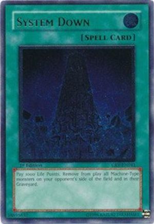 System Down (UTR) (CRV-EN041) - Cybernetic Revolution Unlimited - Premium Yugioh Single from Konami - Just $13.14! Shop now at Game Crave Tournament Store