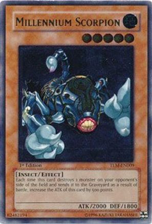 Millennium Scorpion (UTR) (TLM-EN009) - The Lost Millennium 1st Edition - Premium Yugioh Single from Konami - Just $14.93! Shop now at Game Crave Tournament Store