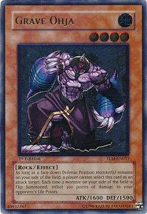 Grave Ohja (UTR) (TLM-EN017) - The Lost Millennium 1st Edition - Premium Yugioh Single from Konami - Just $6.74! Shop now at Game Crave Tournament Store