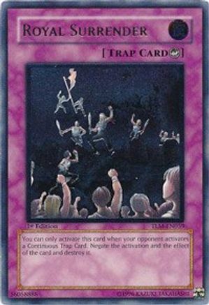 Royal Surrender (UTR) (TLM-EN059) - The Lost Millennium Unlimited - Premium Yugioh Single from Konami - Just $2.06! Shop now at Game Crave Tournament Store